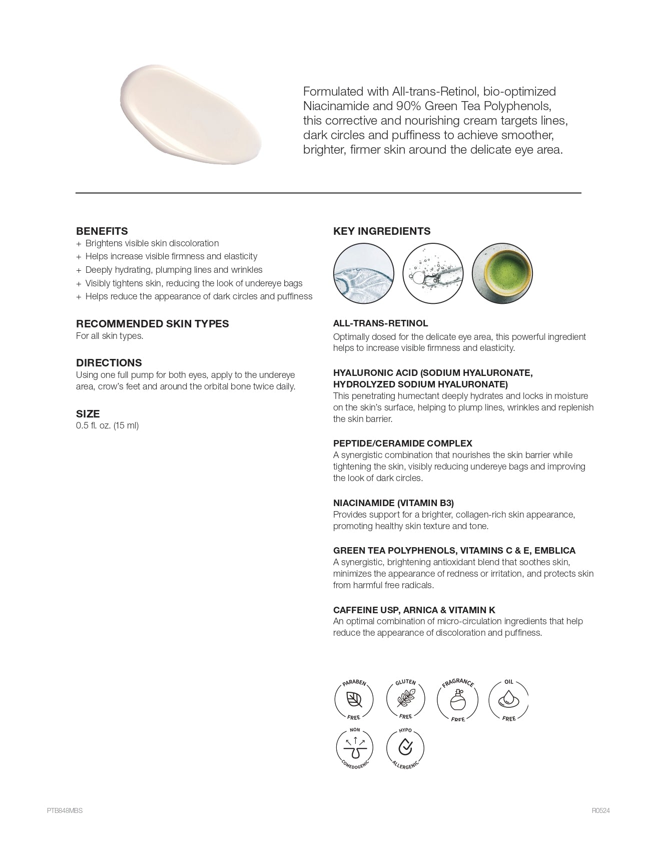 SH SKIN Crème DE Luxe EYE 5oz