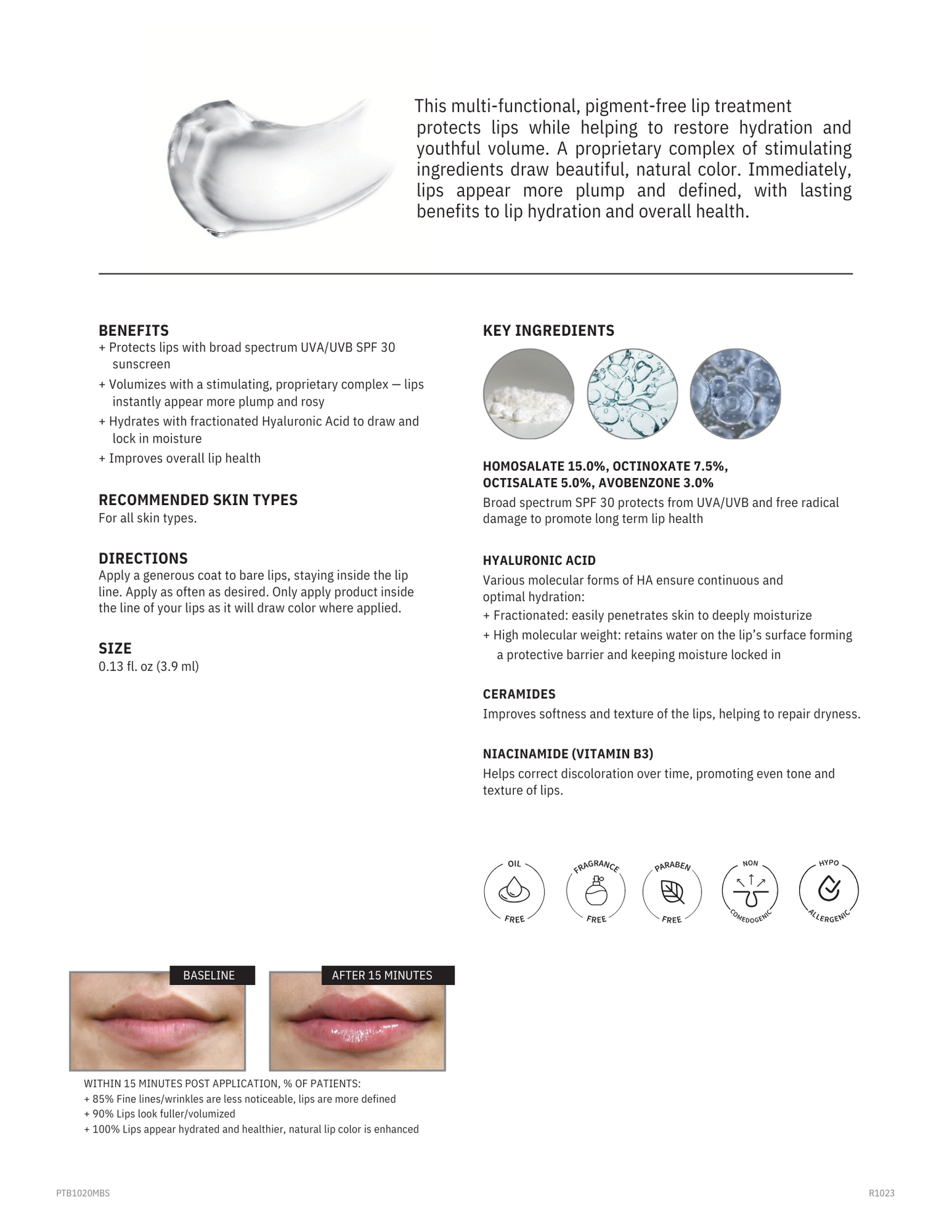SH SKIN Flirt Lip Plumper SPF 30