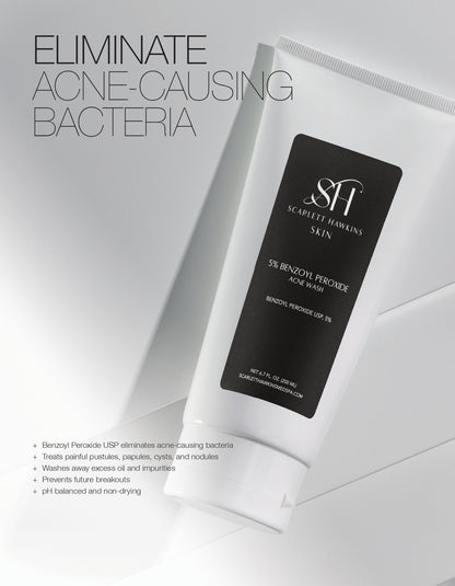 SH SKIN 5% Benzoyl Peroxide Acne Wash
